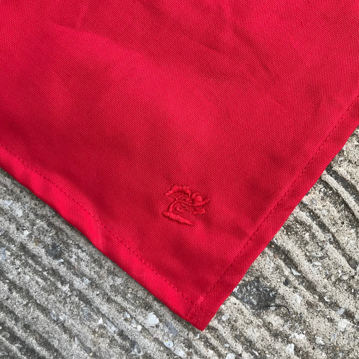 100% Cotton Handkerchief USA Duck Canvas Red 27.5 x 27.5