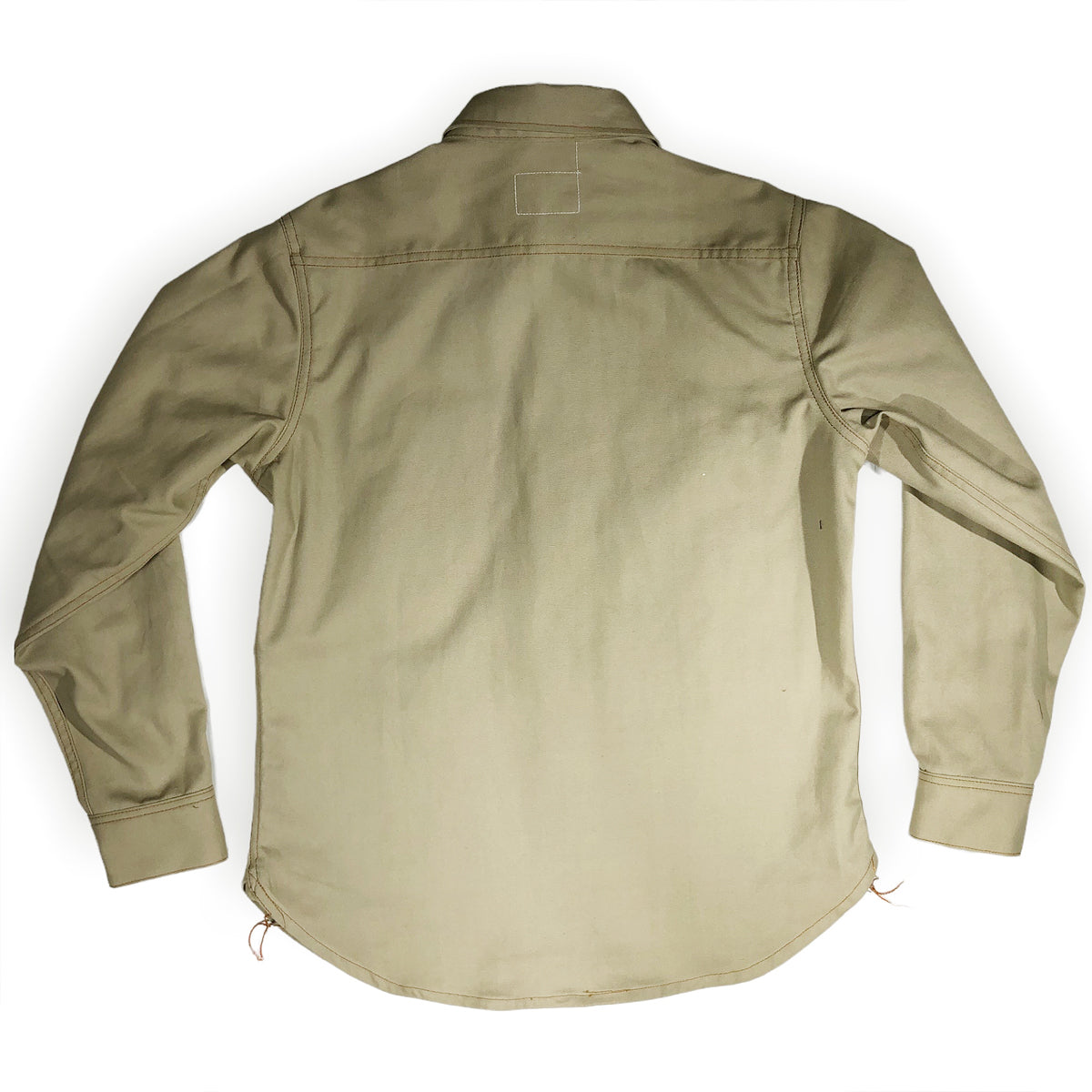 12oz USA Duck Canvas Selvage Khaki " 1960s DEADSTOCK" WORKSHIRT
