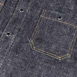 16oz Japanese INDIGO 'Secret Denim 0505" SELVAGE WORKSHIRT