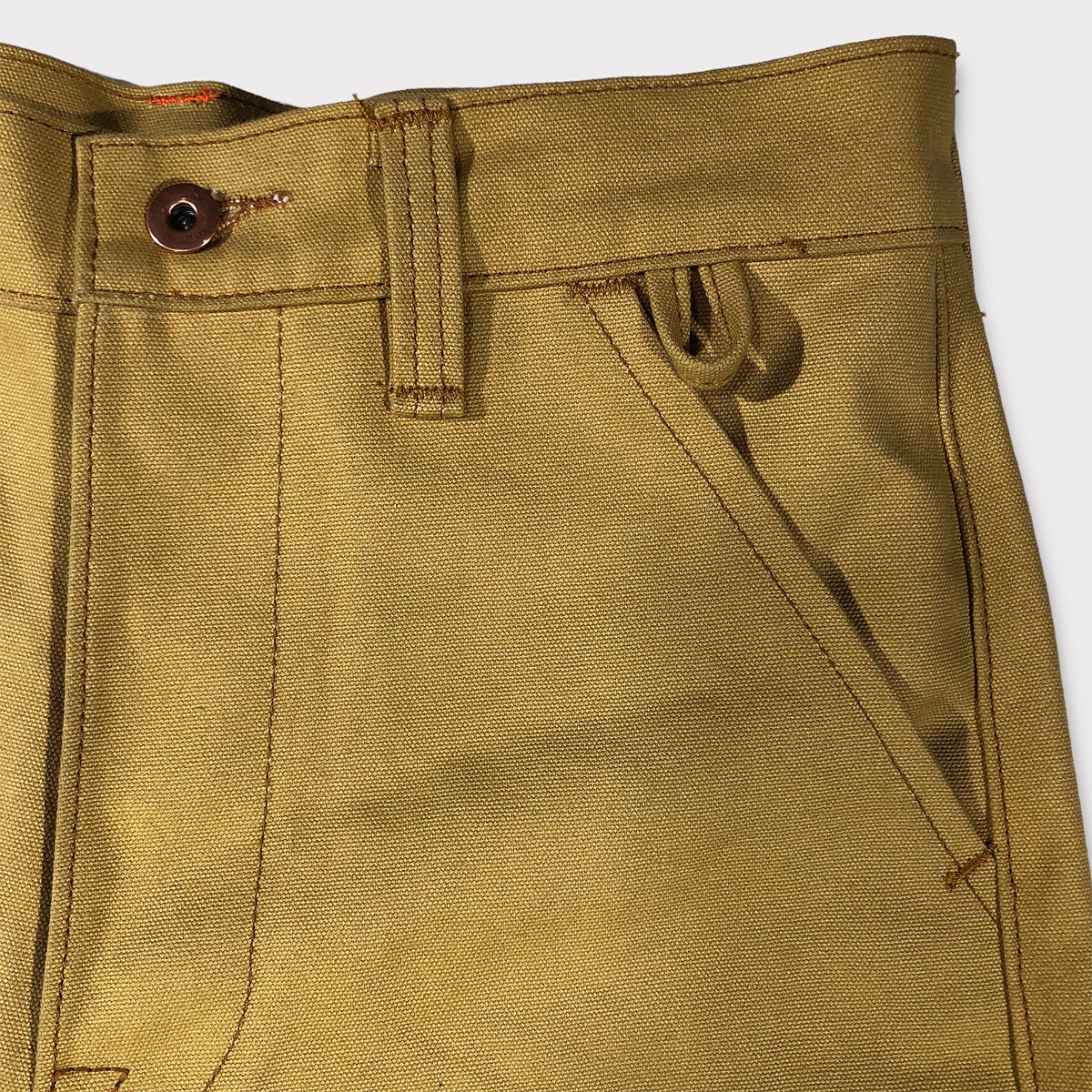 18oz Duck Canvas LITE OCHRE FIELD HAND Chino [ Back Patch Pockets ]