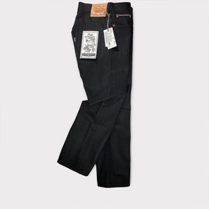 14oz Italian Double Black Red/White Selvage 5 POCKET 29W 27.5L 997 Miner Fit