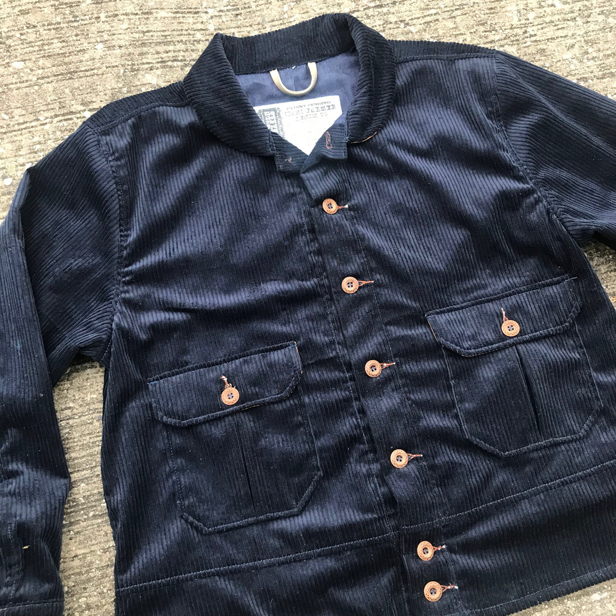1800 Series M. Brando Jacket 13oz Wide Wale Corduroy NAVY