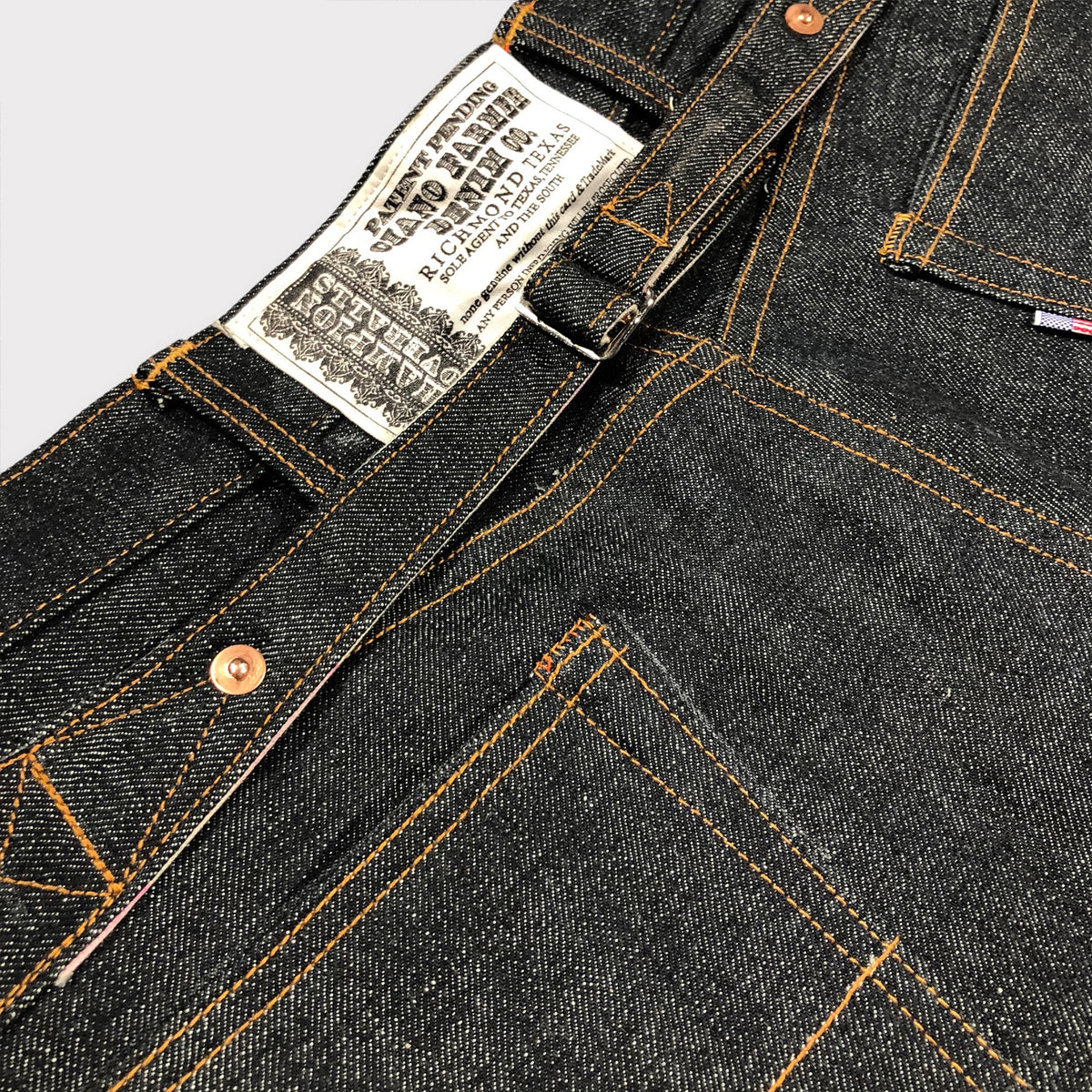 1844 Modify Dungarees 15oz JPN Orange Kojima Selvage Denim 905 fit 34 x 32