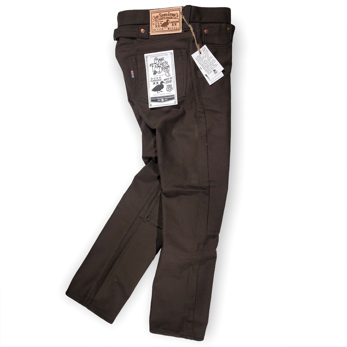 18oz Duck Canvas Brown 5 POCKET Version