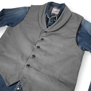 12oz Grey Duck Canvas Type D Waistcoat