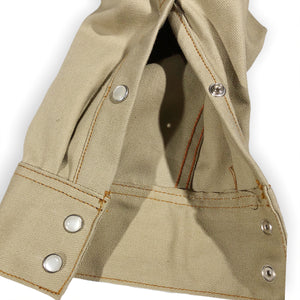 12oz USA Duck Canvas Selvage Khaki " 1960s DEADSTOCK" WORKSHIRT