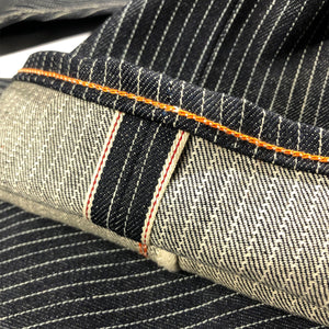 #2006 14oz Japanese Indigo/Indigo Jacquard Mini WABASH Selvage 5 POCKET VERSION