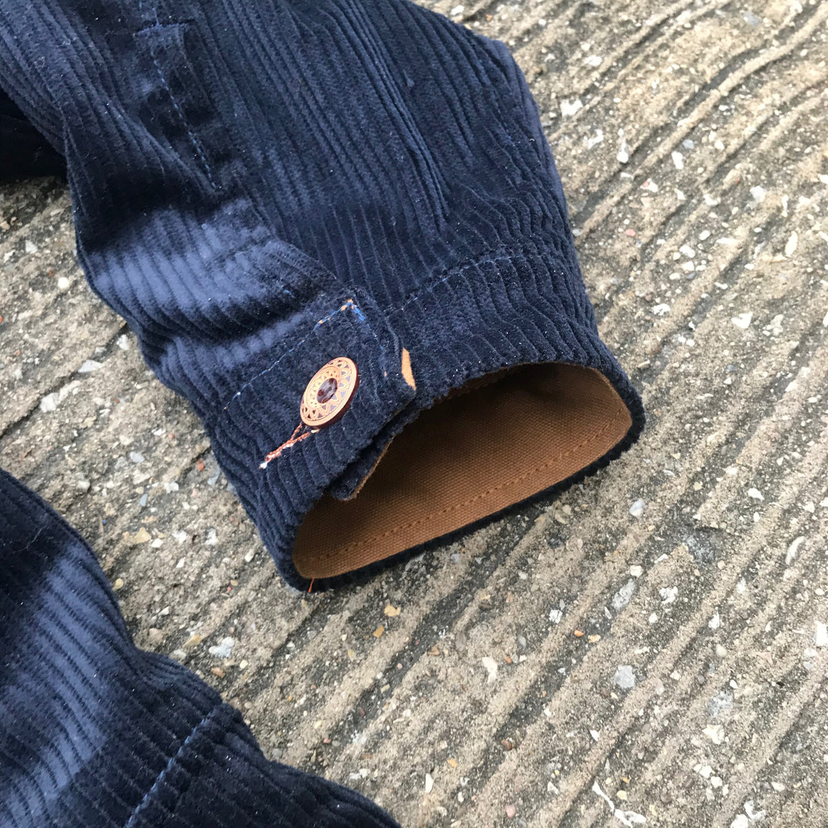 1800 Series M. Brando Jacket 13oz Wide Wale Corduroy NAVY
