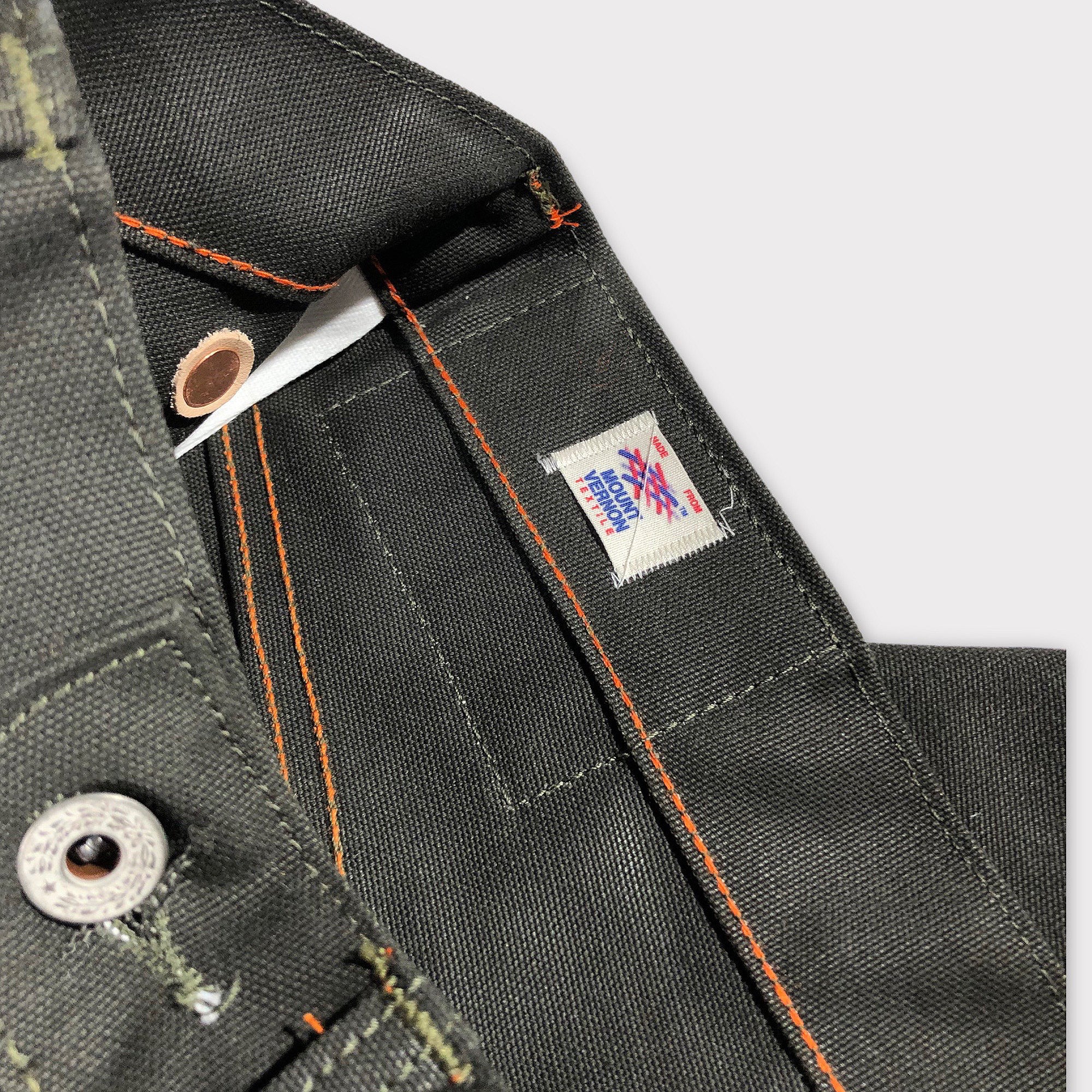 12oz Duck Canvas Olive 5 POCKET Version