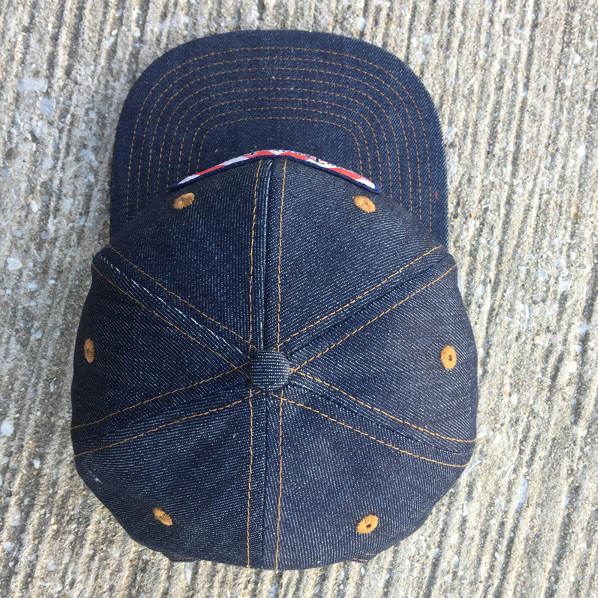 14oz TEXAS Denim Snapback HAT Embroidery Patch