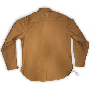12oz USA Duck Canvas Selvage Ochre " 1960's DEADSTOCK" WORKSHIRT