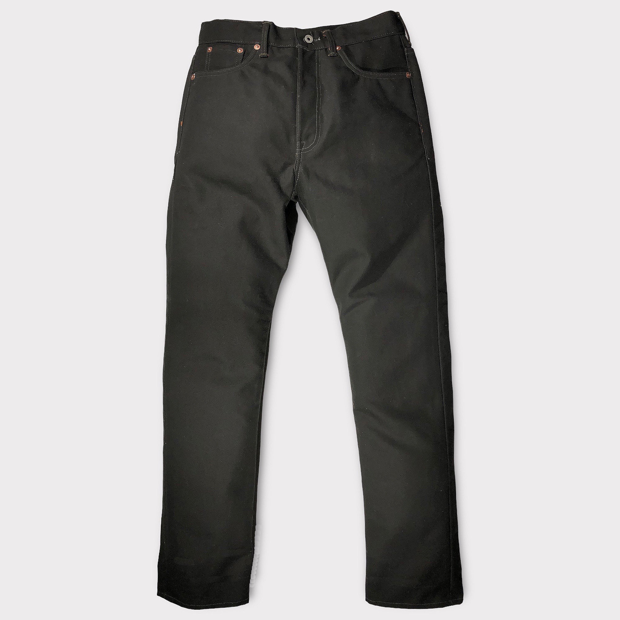 12oz Duck Canvas Olive 5 POCKET Version