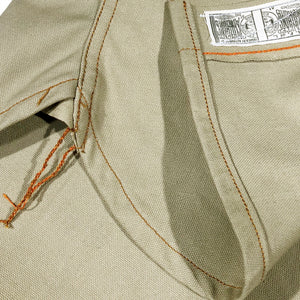 12oz USA Duck Canvas Selvage Khaki " 1960s DEADSTOCK" WORKSHIRT