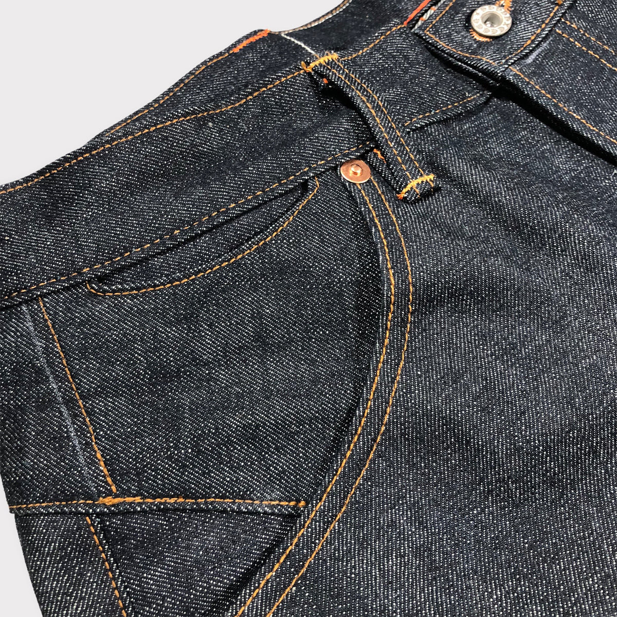 1844 Modify Dungarees 15oz JPN Orange Kojima Selvage Denim 905 fit 34 x 32