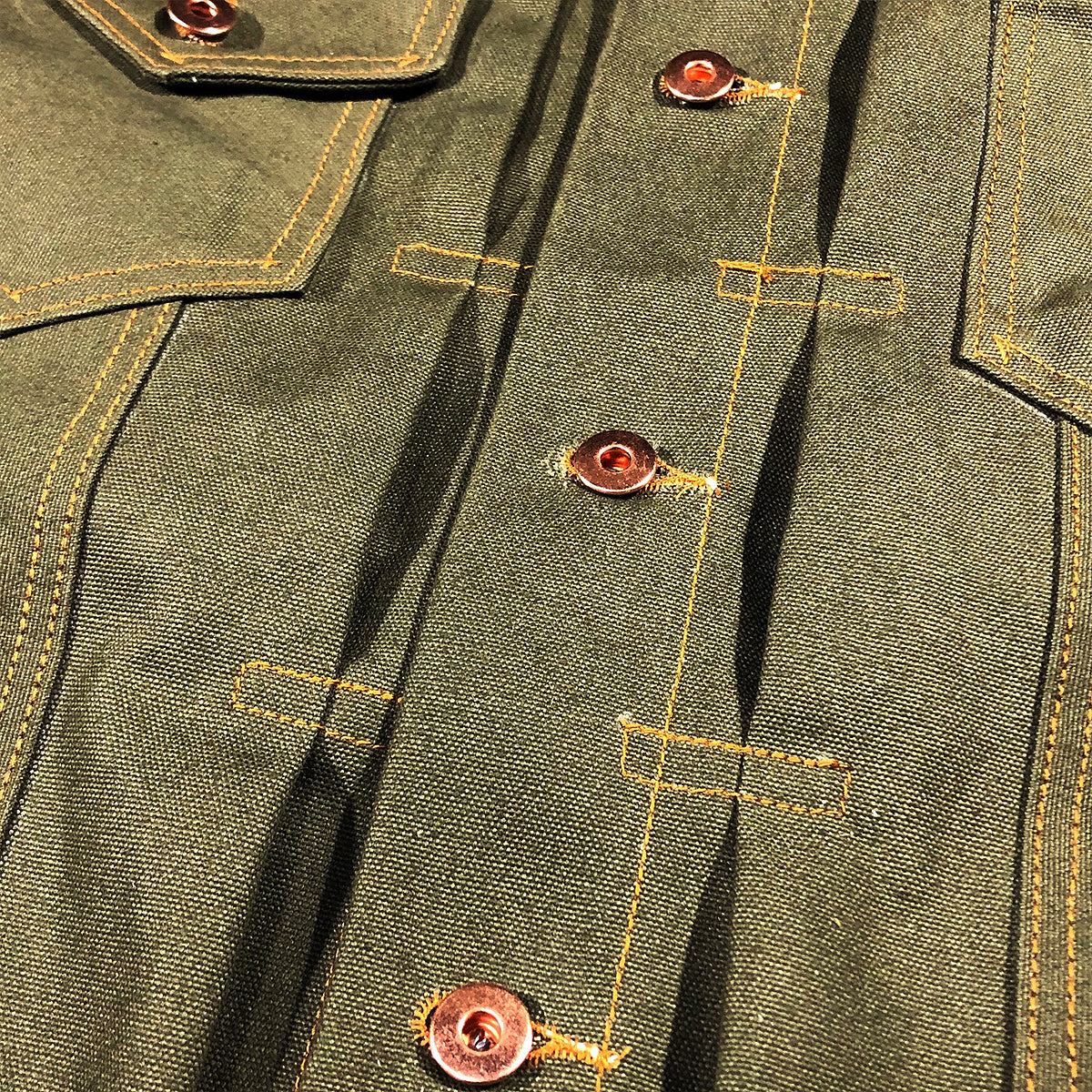 18oz Green Vintage Selvage Duck Canvas Field Hand Jacket