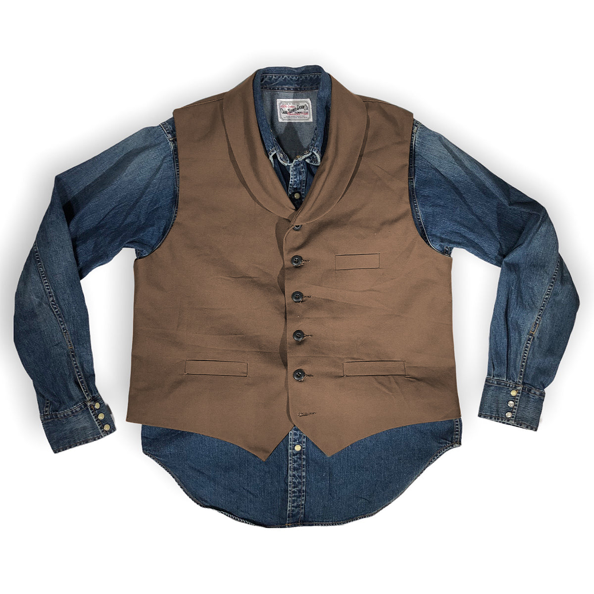 12oz Timber Duck Canvas Type D Waistcoat