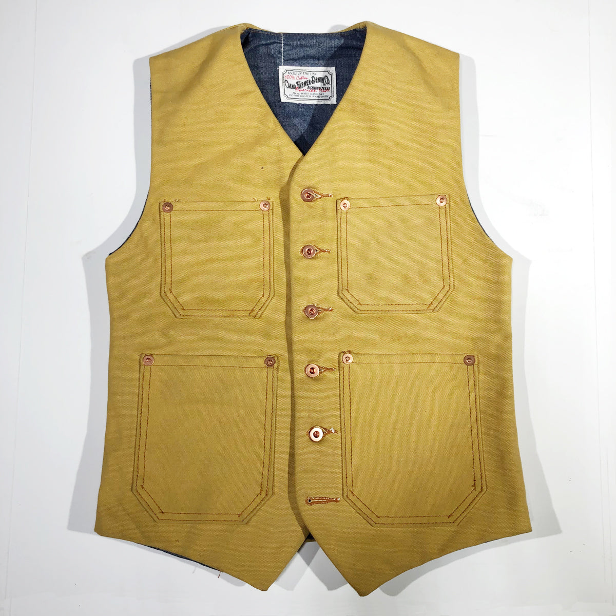 Waistcoat TYPE IH [ ICHIRO HACHIYA ] 18oz Duck Canvas { Various Colors }
