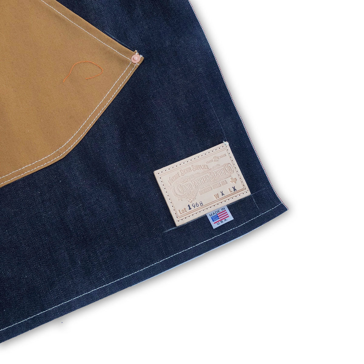 #1968 13.5oz Cone Mills "1968" Selvage Denim Apron [ LIMITED QUANTITY ]