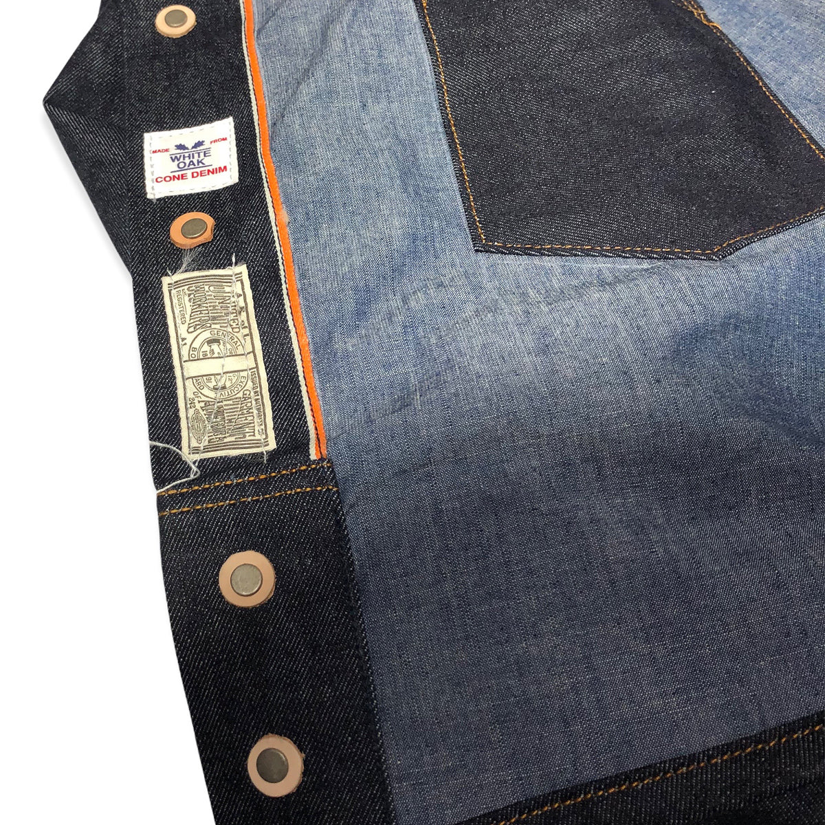 14oz Cone Mills Denim Cossack Jacket w/ Wool Insets