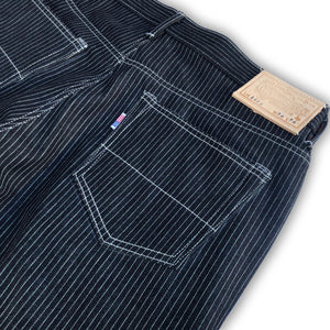 #2006 14oz Japanese Indigo/Indigo Jacquard Mini WABASH Selvage 5 POCKET VERSION
