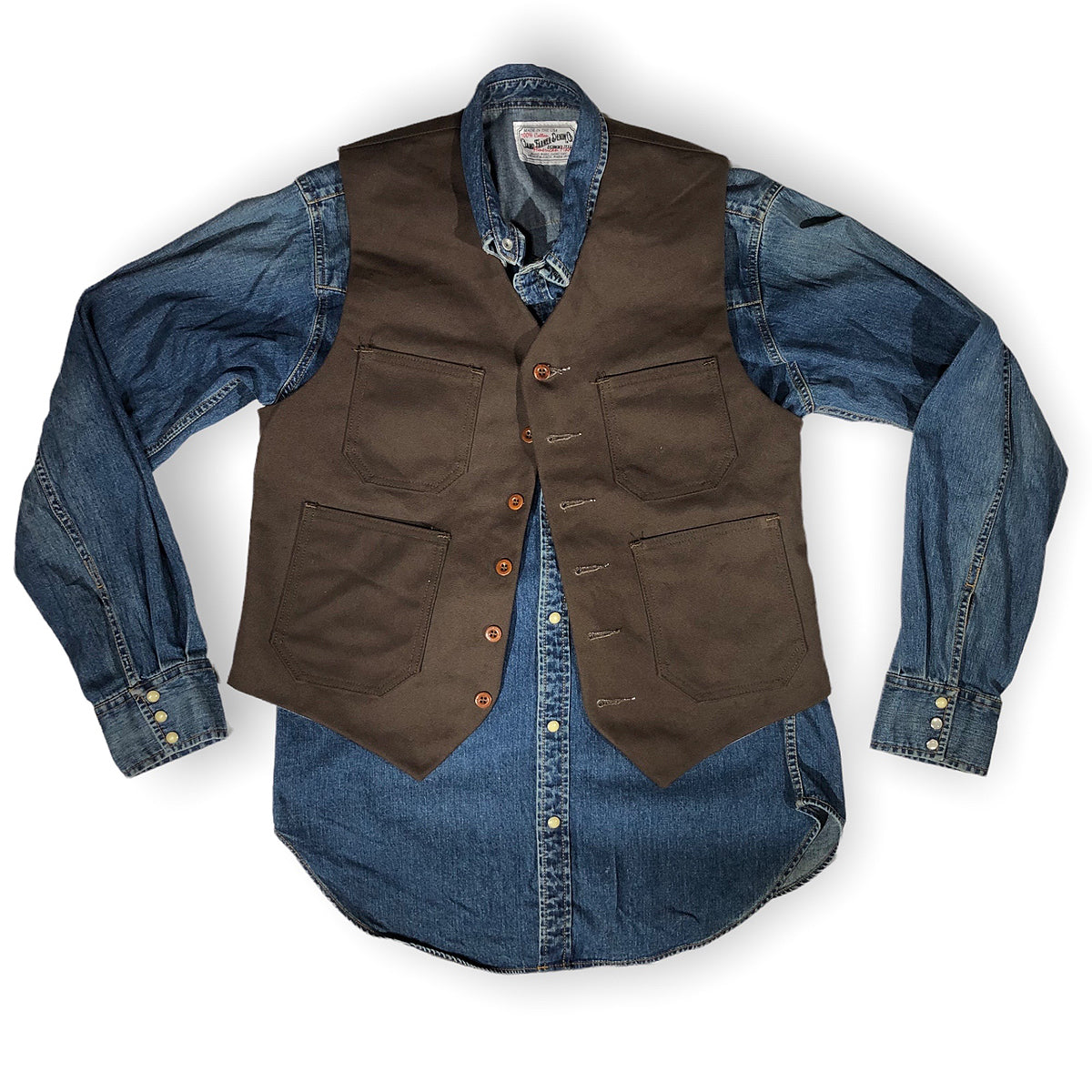 Waistcoat TYPE IH [ ICHIRO HACHIYA ] 18oz Duck Canvas { Various Colors }