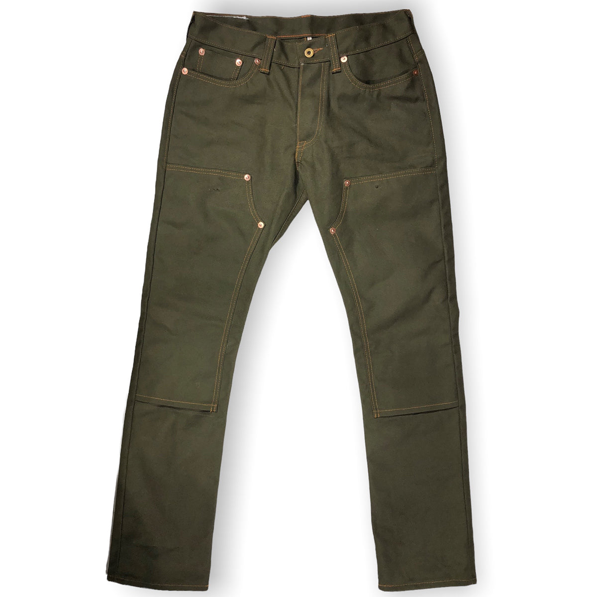 18oz Duck Canvas Green Vintage Selvage