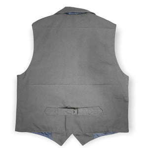 12oz Grey Duck Canvas Type D Waistcoat