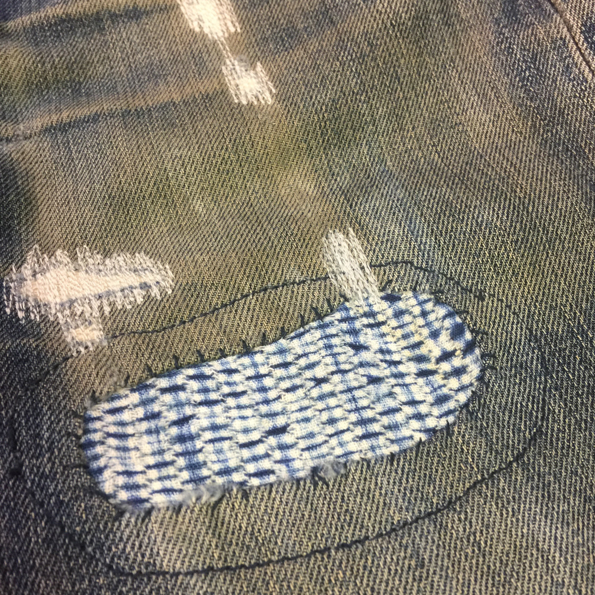 DENIM Repair. PATCHWORK Darning!