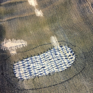 DENIM Repair. PATCHWORK Darning!
