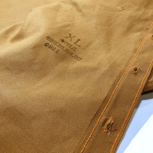 12oz USA Duck Canvas Selvage Ochre " 1960's DEADSTOCK" WORKSHIRT