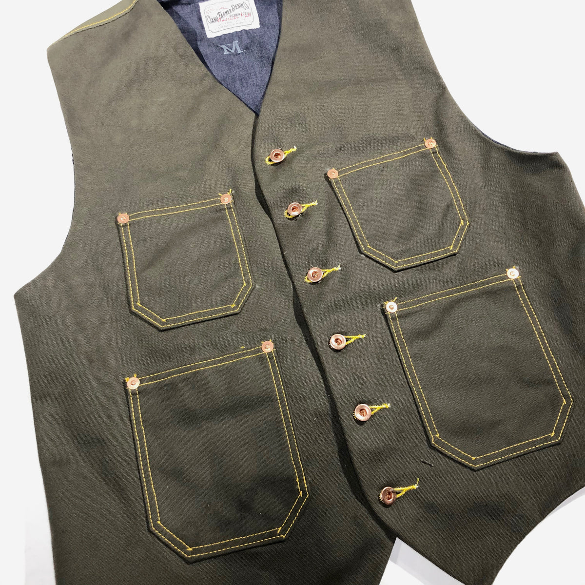 Waistcoat TYPE IH [ ICHIRO HACHIYA ] 18oz Duck Canvas { Various Colors }