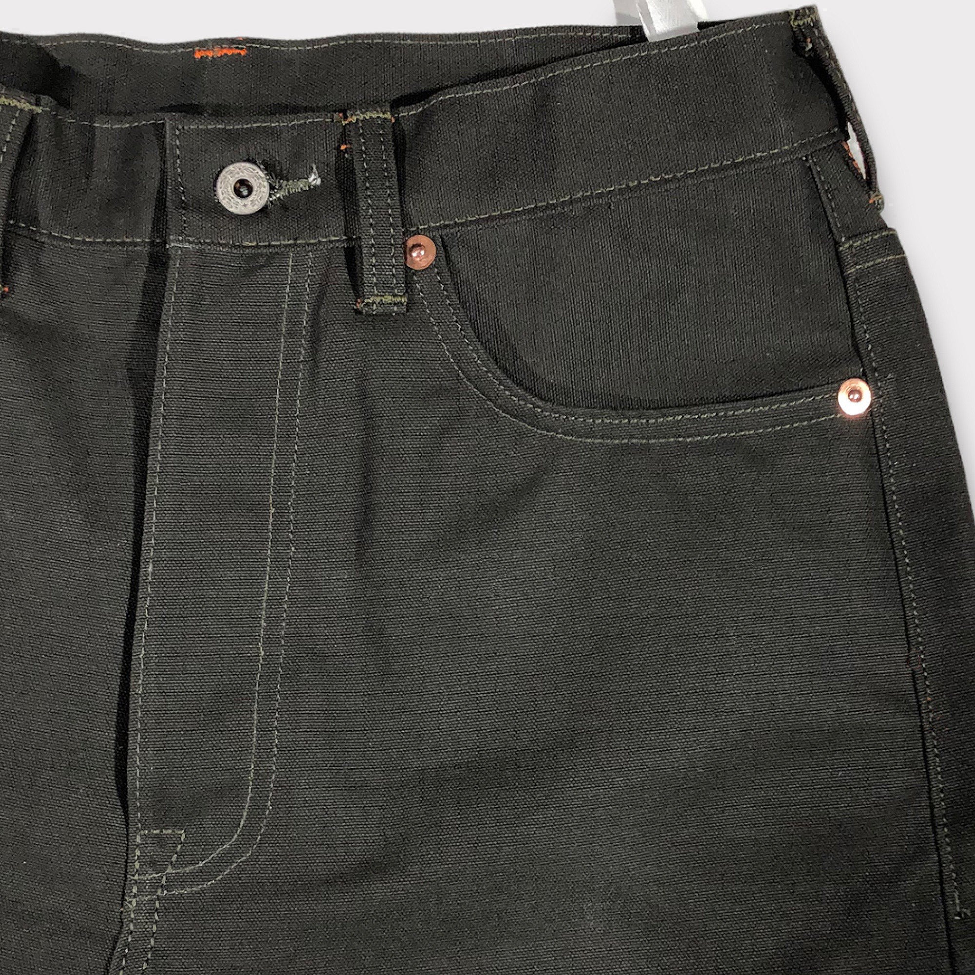12oz Duck Canvas Olive 5 POCKET Version