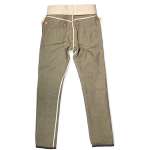 20oz Japanese INDIGO 'Secret Denim" SELVAGE 5 POCKET VERSION "unsanforized"