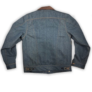 20oz Japanese INDIGO 'Secret Denim" LSR Style Jacket "unsanforized"