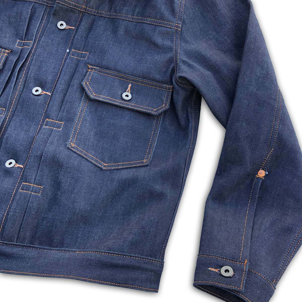 13.5oz 1968 Indigo Cone Mills Selvage 1953 Type II Jacket  {Limited Quantities}