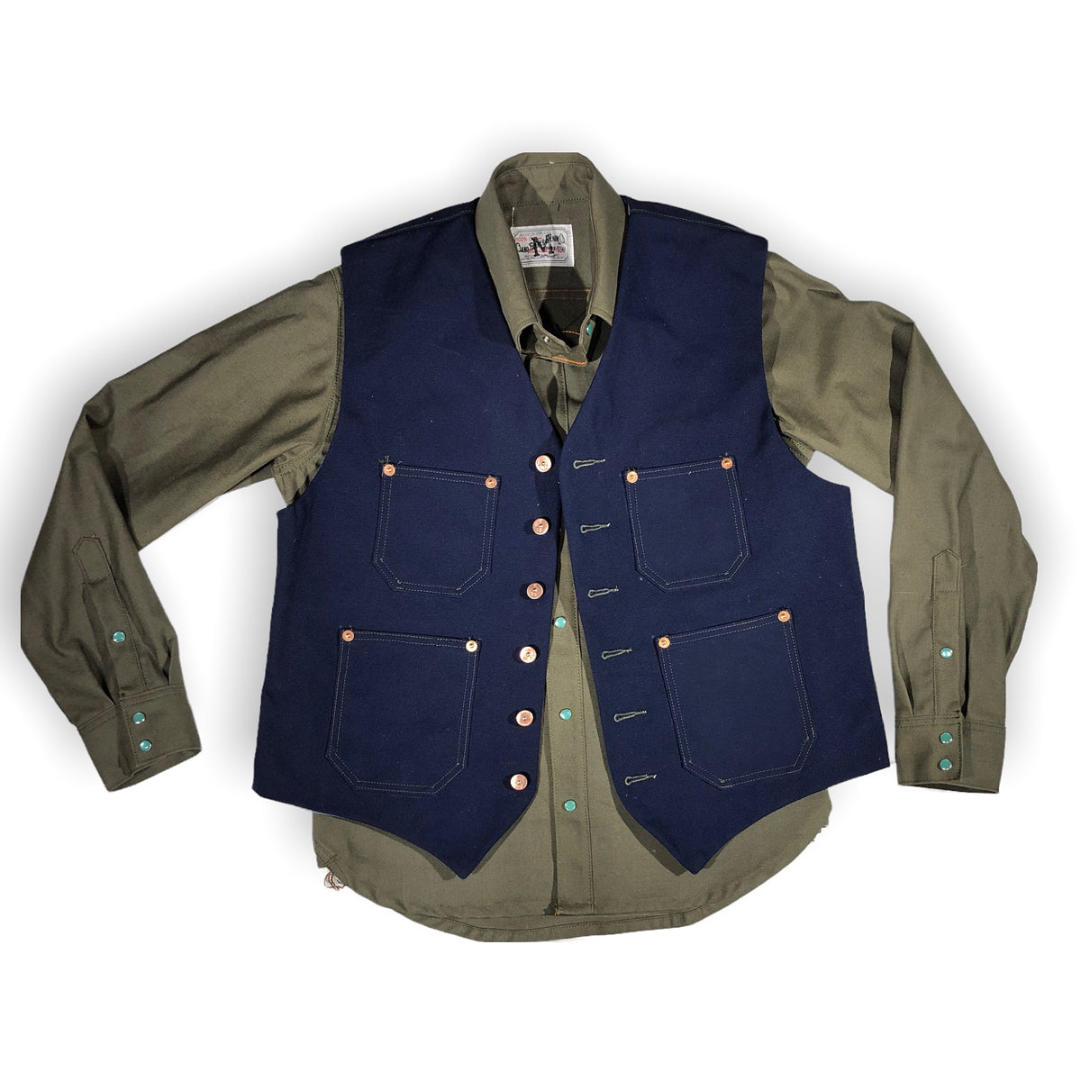 Waistcoat TYPE IH [ ICHIRO HACHIYA ] 18oz Duck Canvas { Various Colors }