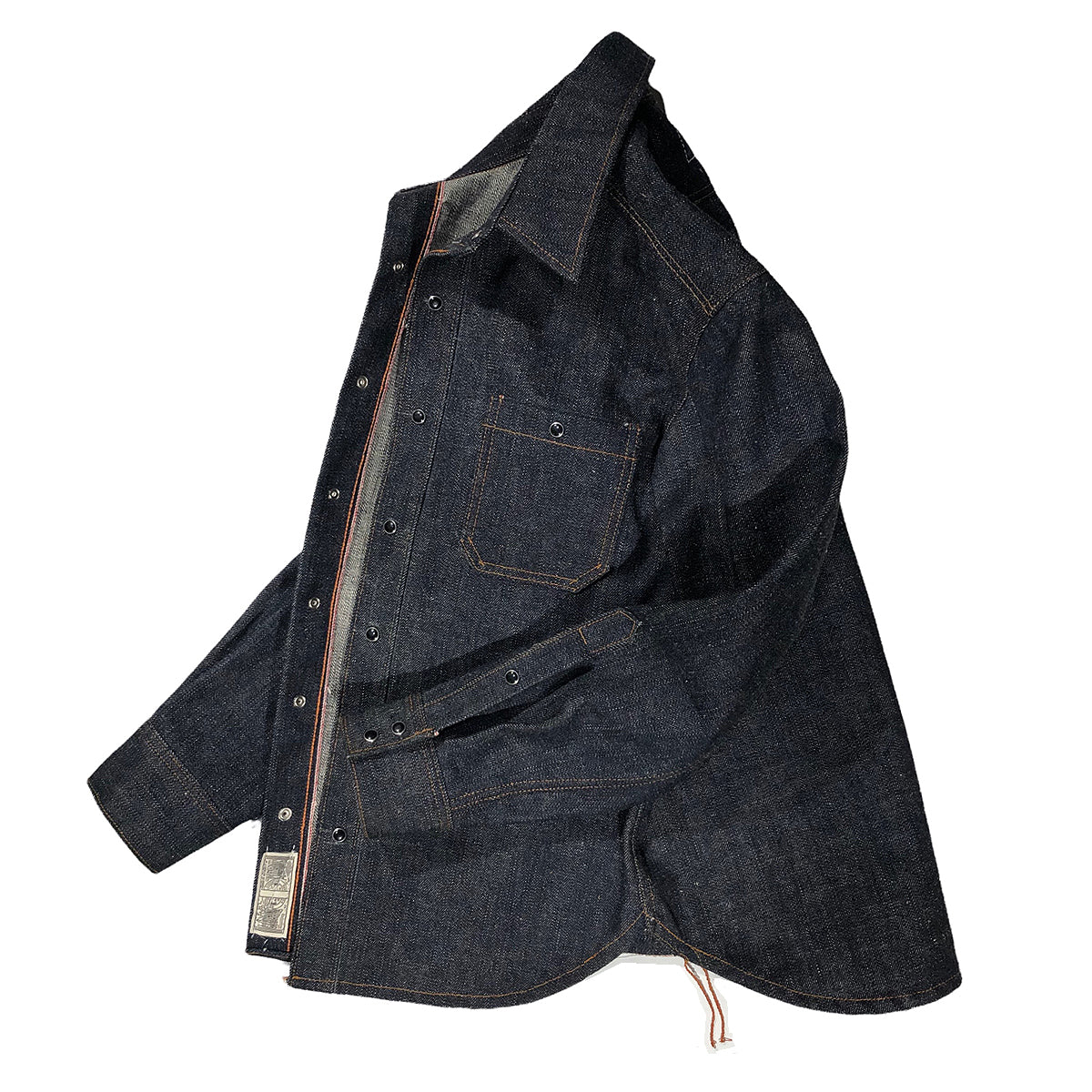 16oz Japanese INDIGO 'Secret Denim 0505" SELVAGE WORKSHIRT