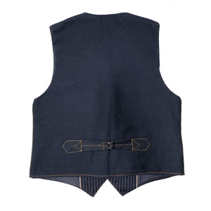 Waistcoat TYPE IH [ ICHIRO HACHIYA ] 13.5oz Japanese Indigo/Indigo WABASH White Selvage