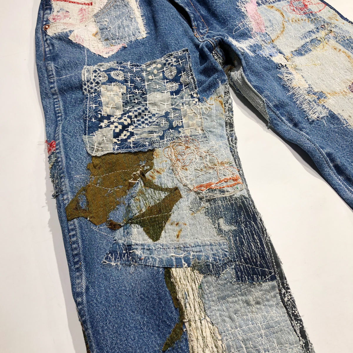 RE-MADE DENIM Boro and Sashiko Denim