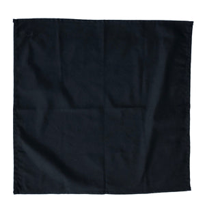 100% "ORGANIC" Cotton Handkerchief USA Duck Canvas Black 27.5 x 27.5