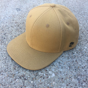 15oz USA Duck Canvas Snapback HAT Blank LITE OCHRE