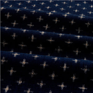 Japanese Nara Cotton Canvas Indigo Handkerchief 27.5 x 27.5 "CROSS"