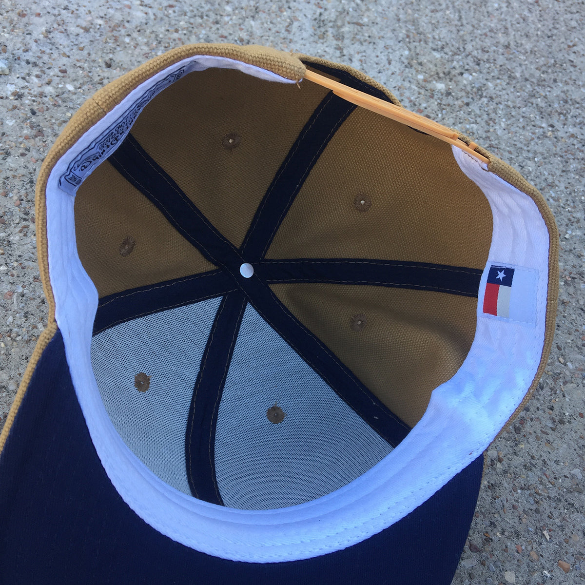 15oz USA Duck Canvas Snapback HAT Blank LITE OCHRE