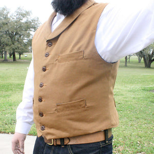 12oz Navy Duck Canvas Type D Waistcoat