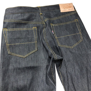 #2006 14oz Japanese Indigo/Indigo Jacquard Mini WABASH Selvage 5 POCKET VERSION