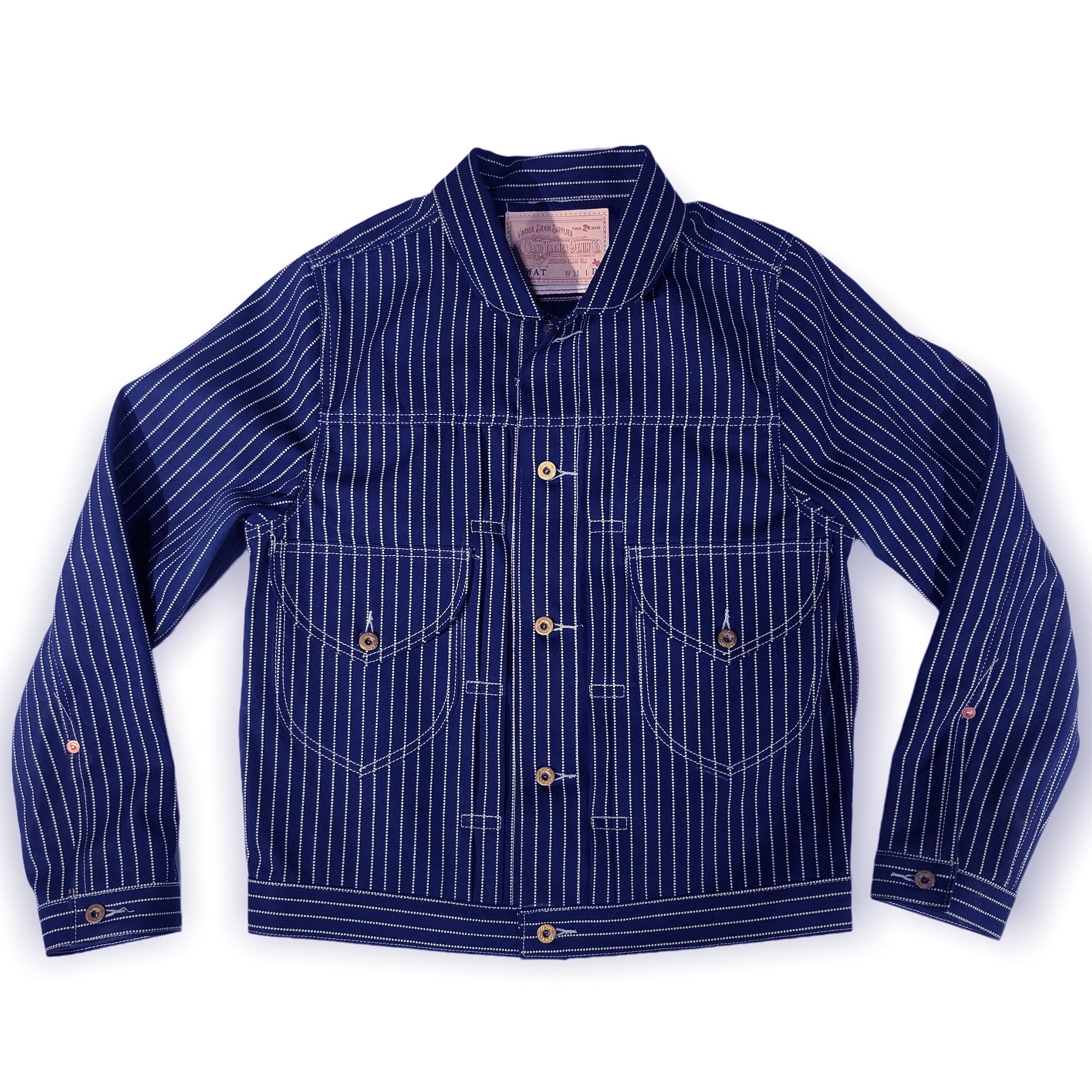 10oz Japanese Wabash Selvage William Harris Ranch Hand Jacket Rounded Collar