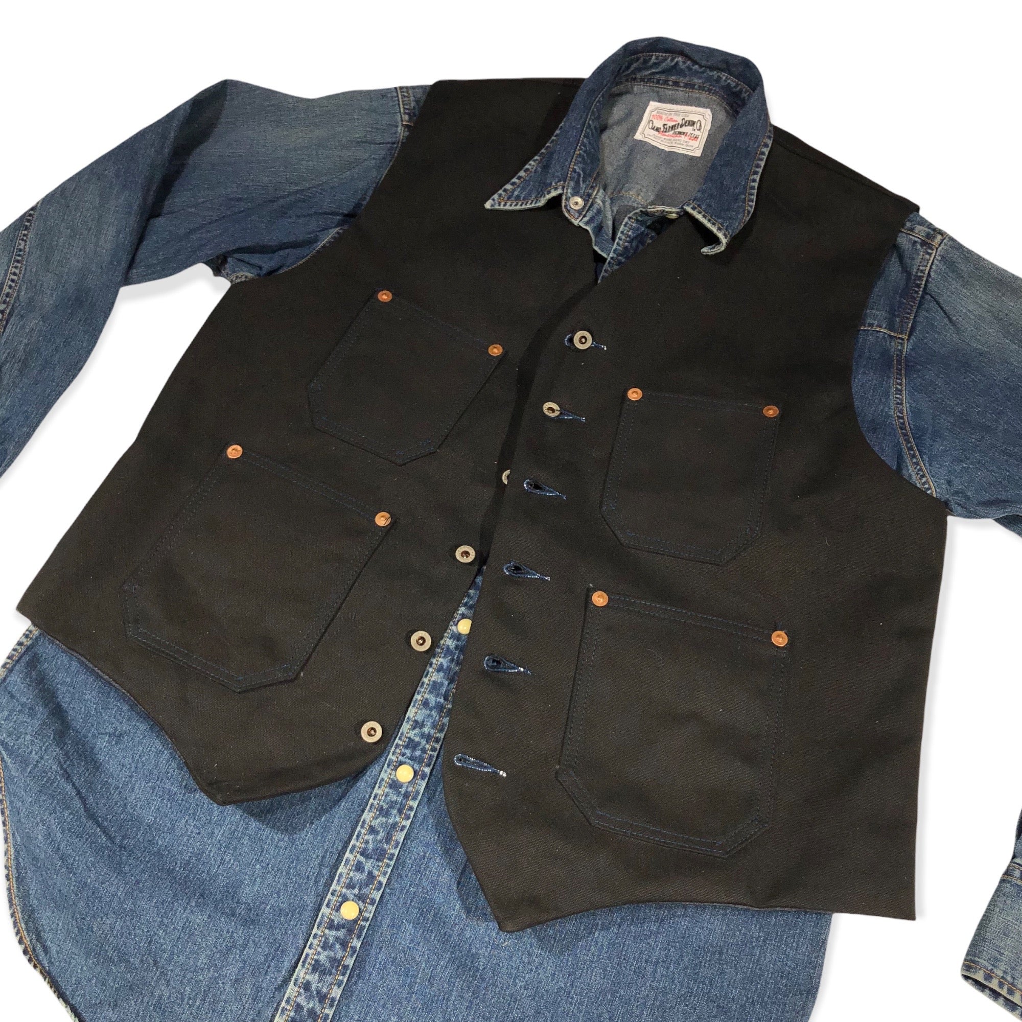 Waistcoat TYPE IH [ ICHIRO HACHIYA ] 18oz Duck Canvas { Various Colors }