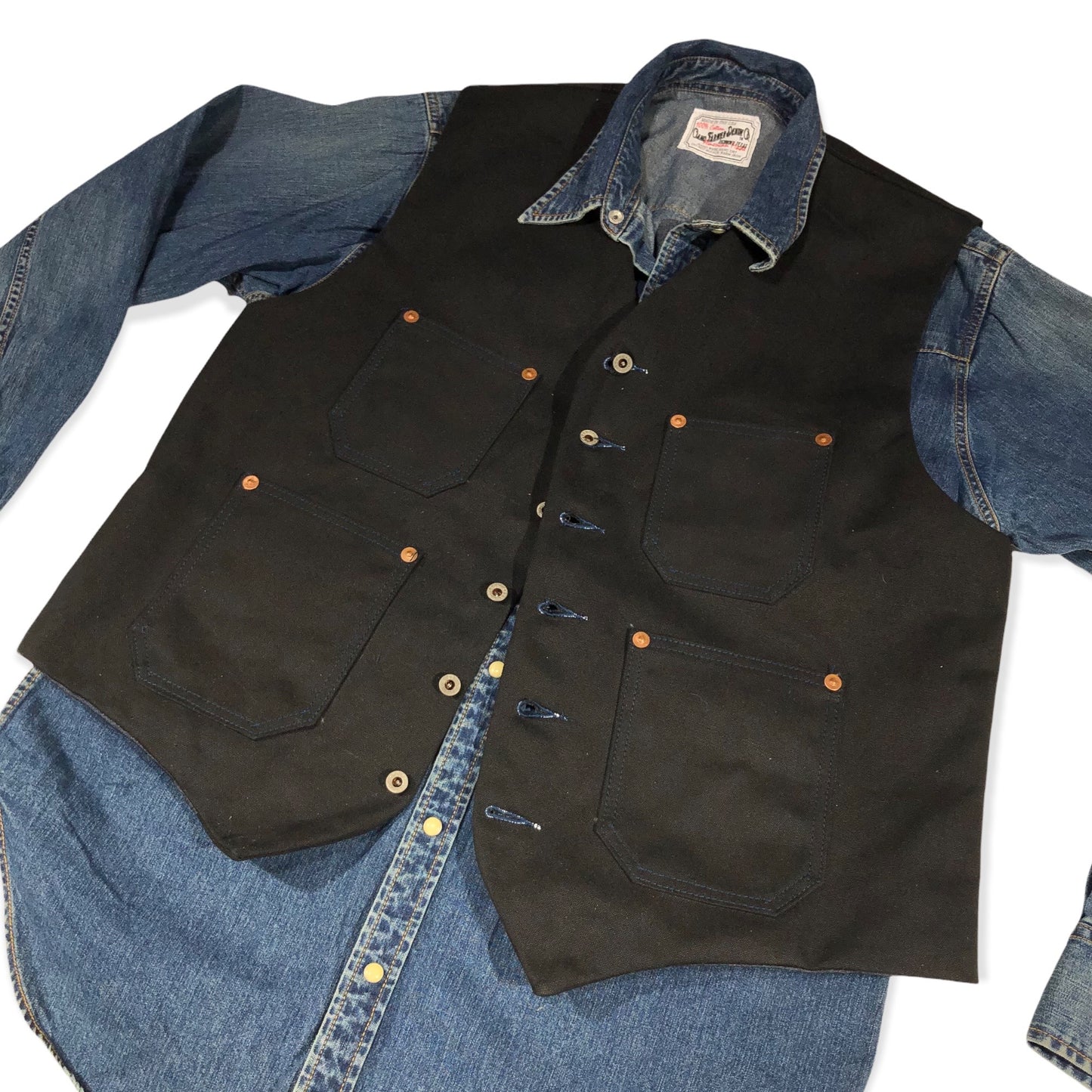 Waistcoat TYPE IH [ ICHIRO HACHIYA ] 18oz Duck Canvas { Various Colors }