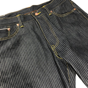 #2006 14oz Japanese Indigo/Indigo Jacquard Mini WABASH Selvage 5 POCKET VERSION