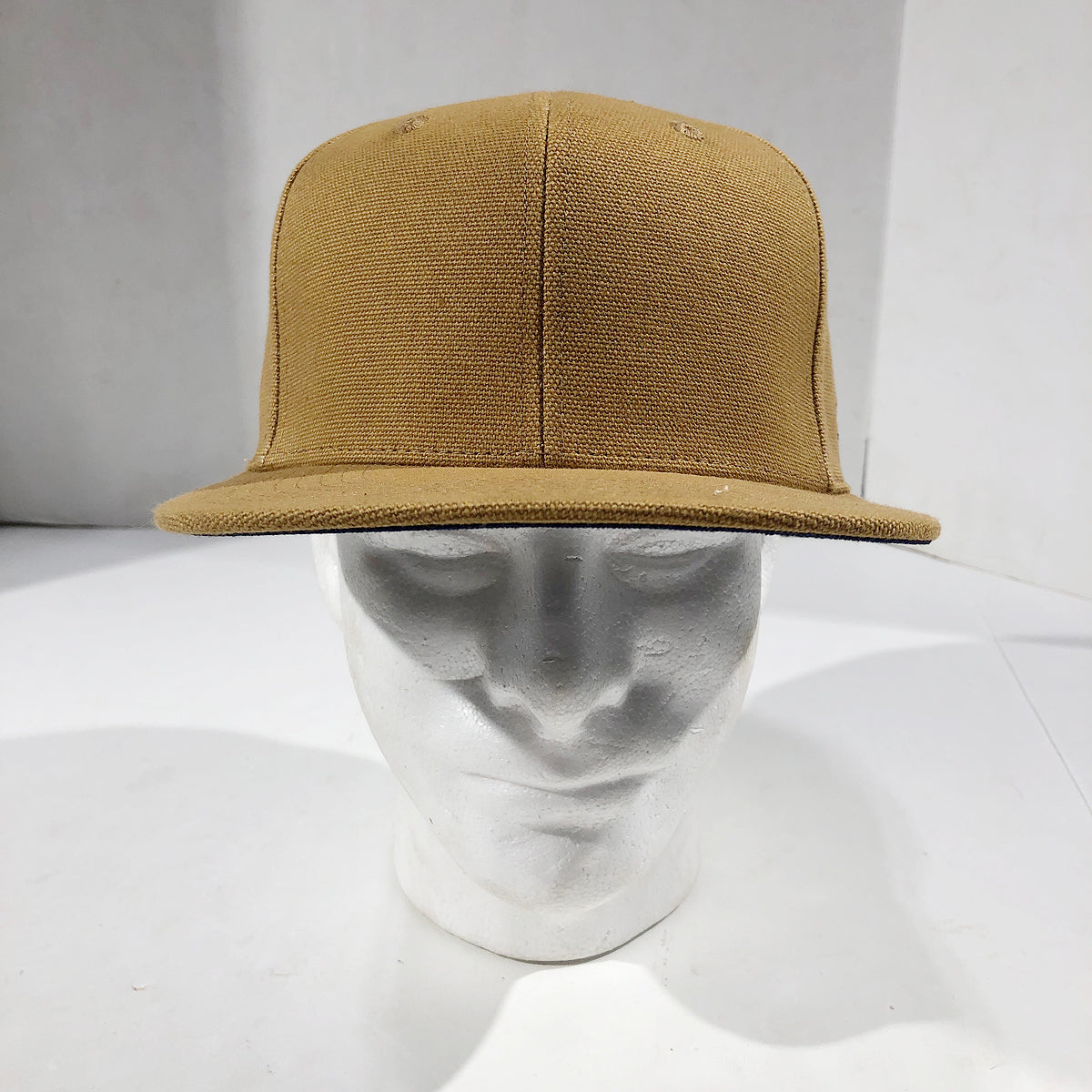 15oz USA Duck Canvas Snapback HAT Blank LITE OCHRE